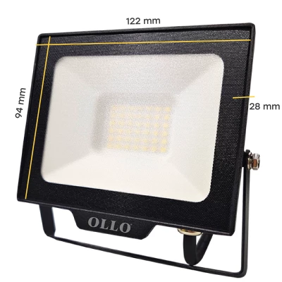 LED Mitrumizturīgs āra prožektors ar pulti 20W, 1900Lm, RGB, IP65